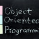 Image of the acronym "OOPs" written in bold, stylized text representing the concept of Object-Oriented Programming.